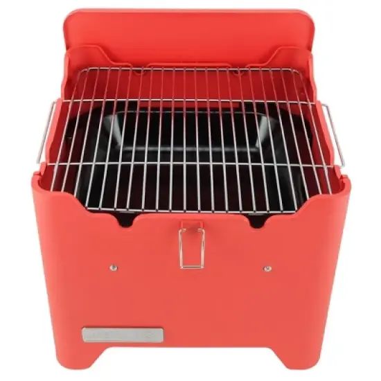 Permasteel  Square Portable Charcoal Grill PG-40C10-RD - Red image {4}