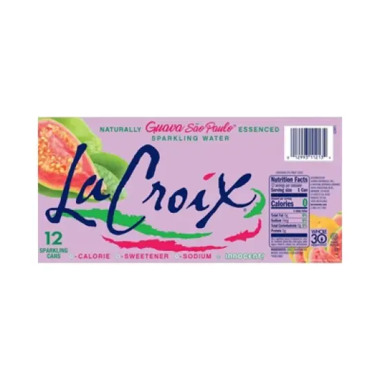 La Croix Guava Sao Paulo Sparkling Water - Case of 2/12 pack, 12 oz image {4}