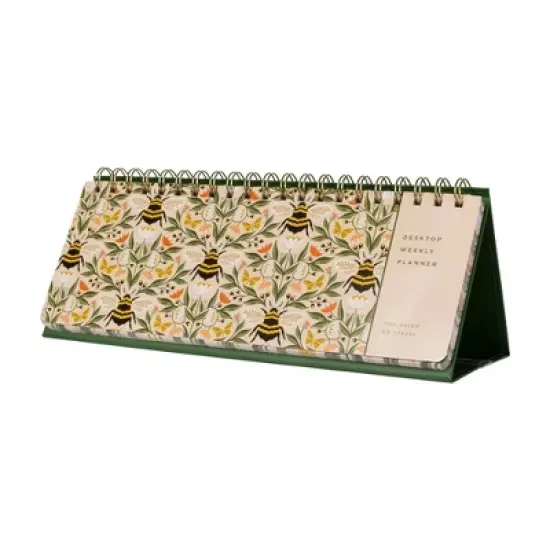 Fringe 11"x4" Studio Desktop Easel Weekly Planner Juliana Tipton Bees image {3}