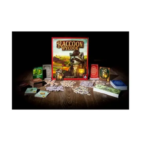 Forbidden Games Raccoon Tycoon Board Game: Strategy & War Game for 2-5 Players, Includes Tokens & Tiles, 1-2 Hour Play image {3}