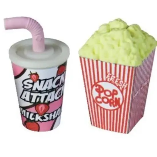 Fun & Functional! Snack Attack Scented Sharpeners & Erasers (8-Pack) image {2}