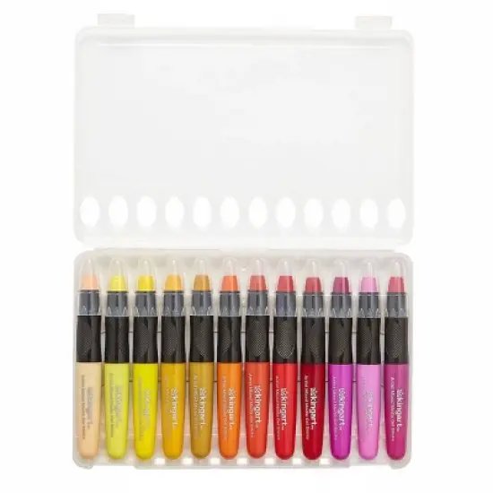 KINGART Gel Stick Crayons 48 Colors image {12}