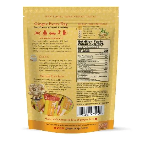 The Ginger People Gin - Gins Hard Candy - 3oz image {2}