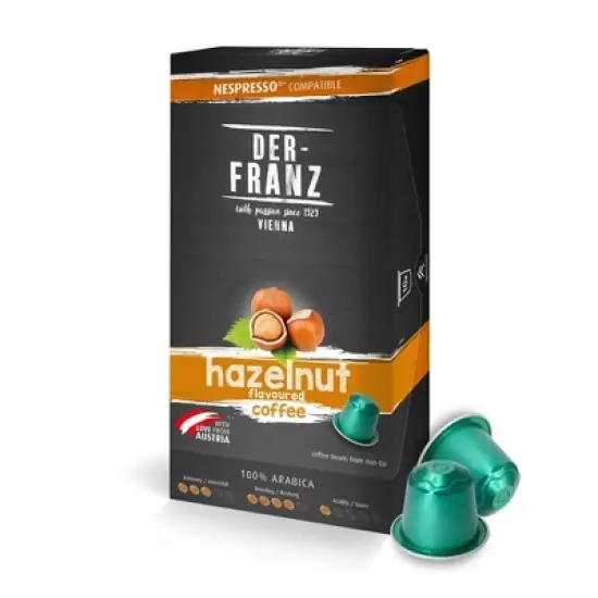 Der Franz Hazelnut Naturally Flavored Nespresso Coffee Capsules 10ct image {5}