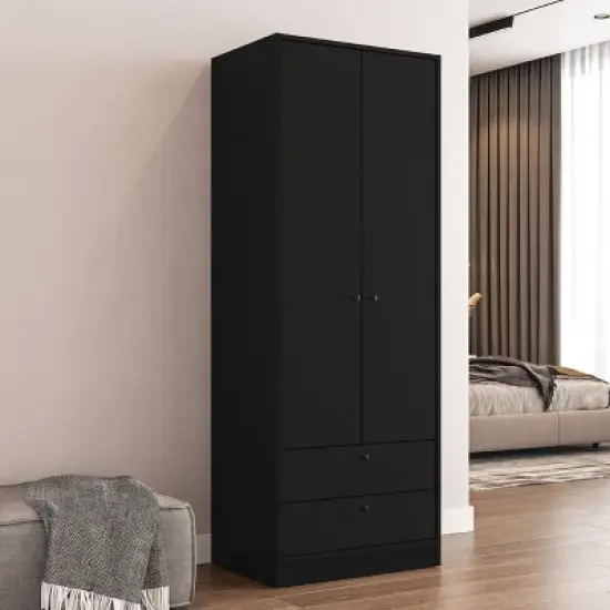 Denmark 2 Door and 2 Drawer Wardrobe - Polifurniture image {7}