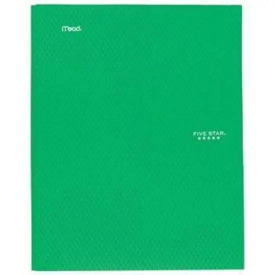 Five Star 2 Pocket Plastic Folder with Prongs (Colors May Vary): Stationery, Multicolor, 25 Sheet Capacity, Internal Pockets image {5}