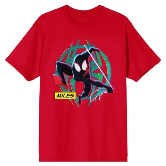 Spider-Man Across The Spider-Verse Men's 2-Piece Short Sleeve Shirt & Sleep Pants Set image {1}