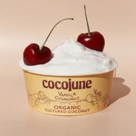 Cocojune Organic Cultured Coconut Yogurt Vanilla Chamomile - 4oz image {6}