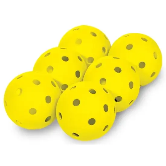 Franklin Sports USA 90MM Plastic Softball Training Balls 6pk - Yellow image {2}