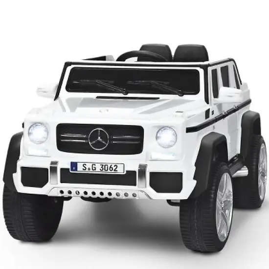 Costway Mercedes Benz 12V Electric Kids Ride On Car  RC Remote Control W/Trunk image {10}