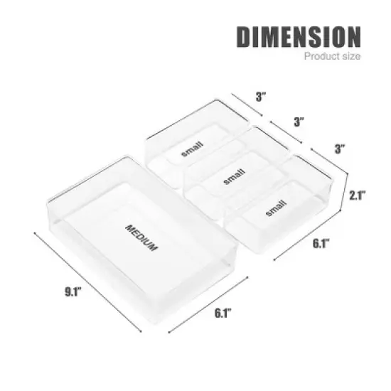 Sorbus Kitchen Drawer Organizer Set - Great Organization Solution for Any Kitchen Drawer - Store Utensils, Silverware, and More image {3}