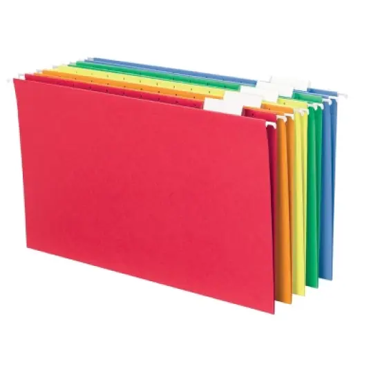 Smead Hanging File Folder with Tab, 1/5-Cut Adjustable Tab, Legal Size, 25 per Box image {3}