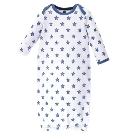 Hudson Baby Infant Boy Cotton Gowns, Baseball, Preemie/Newborn image {3}