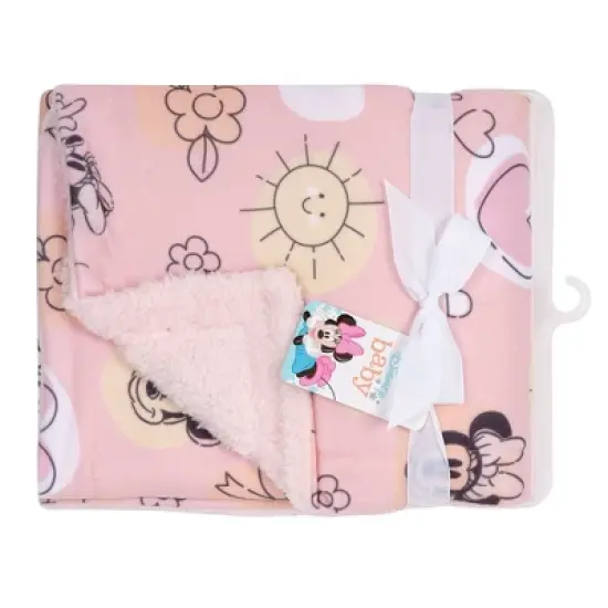 Lambs & Ivy Disney Baby Minnie Mouse Fleece Baby Blanket image {4}