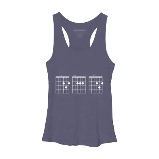 Women's Design By Humans Rocking Dad Guitar Chords By HoangCathrine Racerback Tank Top image {2}
