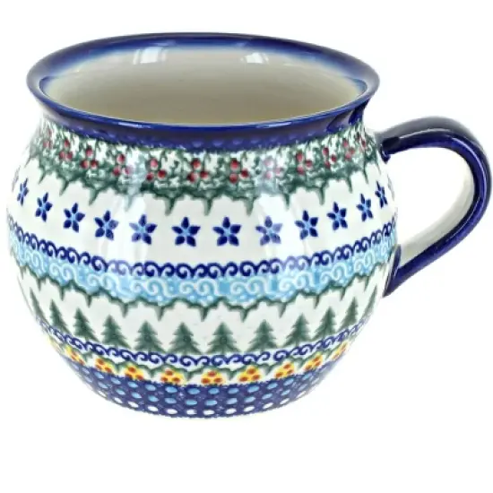 Blue Rose Polish Pottery 56 Vena Bubble Soup Mug image {10}