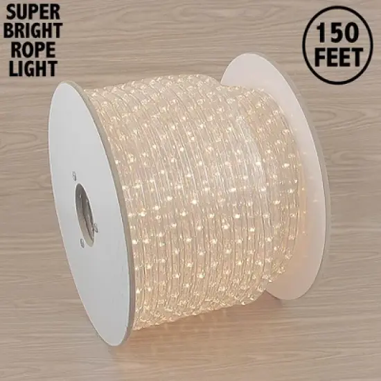 Novelty Lights Incandescent Rope Light Spool, 1/2" Diameter,  Customizable, 150 Feet image {1}
