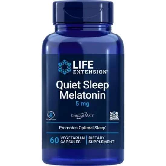 Quiet Sleep Melatonin 5mg by Life Extension  -  60 VegCap image {2}