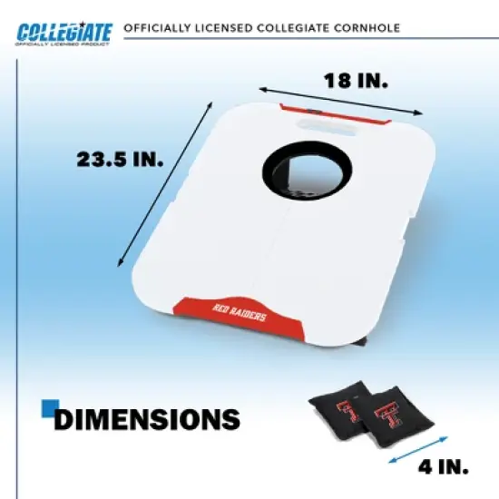 NCAA Texas Tech Red Raiders All-Weather Travel Cornhole Set image {4}