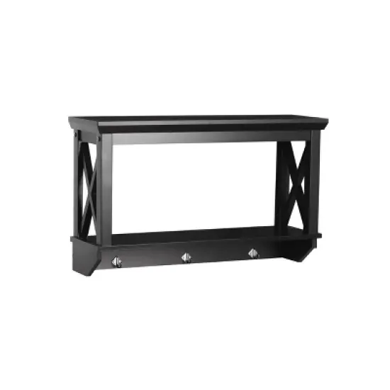 3 Hook La Crosse Wall Shelf - RiverRidge Home image {10}
