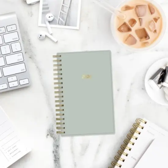 Blue Sky The Everygirl Weekly/Monthly Planning Calendar 3.625"x6.125" Soft Sage image {1}