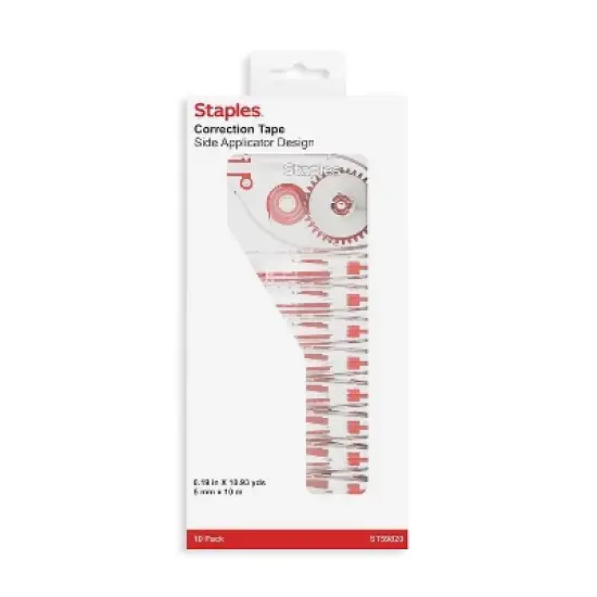Staples Correction Tape White 10/Pack (ST59820) ST59820-CC image {5}