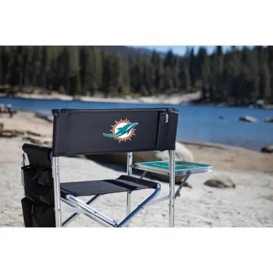 NFL Miami Dolphins Portable Camp Chair with Table image {3}