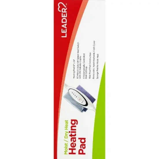 Leader Heating Pad Moist/Dry Heat 12x14, 1 Count image {4}