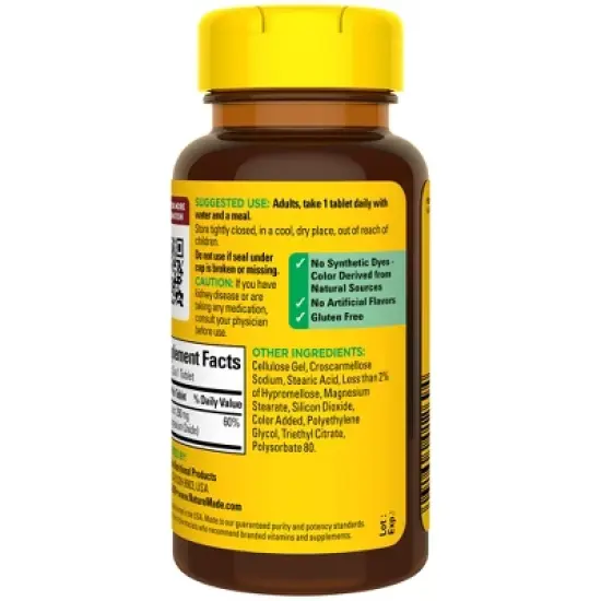 Nature Made Magnesium 250mg Muscle Bone Nerve and Heart Health Tablets - 100ct image {8}