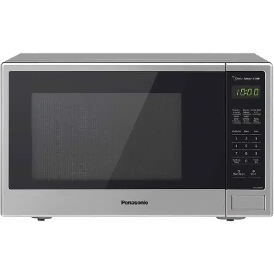 Panasonic 1.3 Countertop Microwave Oven Stainless Steel - SU696S: 1100 Watt, 23" Wide, Digital Display, Timer, Turntable image {4}