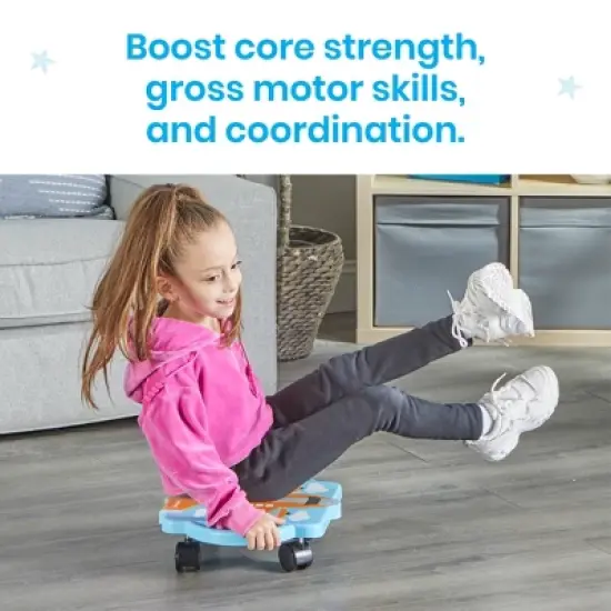 Hand2Mind Plane Glider Scooter Board - Orange: Teaching Aid for Preschool to 8th Grade, Plastic Construction image {3}