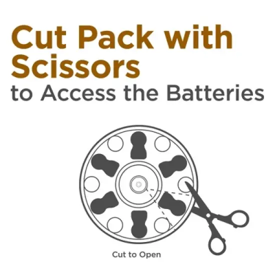 Rayovac Hearing Aid Battery Size 312 6pk - Brown: 1.4V Device-Specific Single-Use image {2}