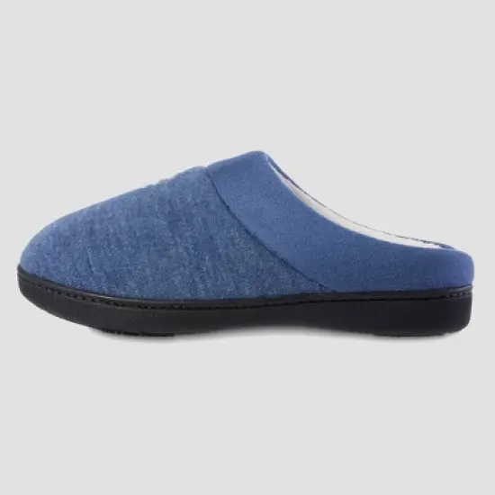 Isotoner Women's Marisol Microsuede & Heathered Knit Hoodback Slippers image {7}