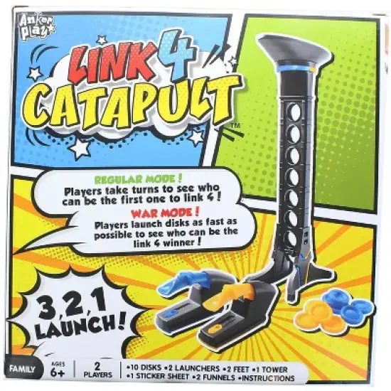 Anker Play Link 4 Catapult Game | Includes 2 Catapults | 2 Players image {2}