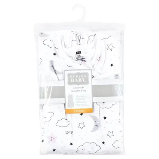 Hudson Baby Infant Girl Convertible Swaddle Sleep Sack, Dreamer image {1}