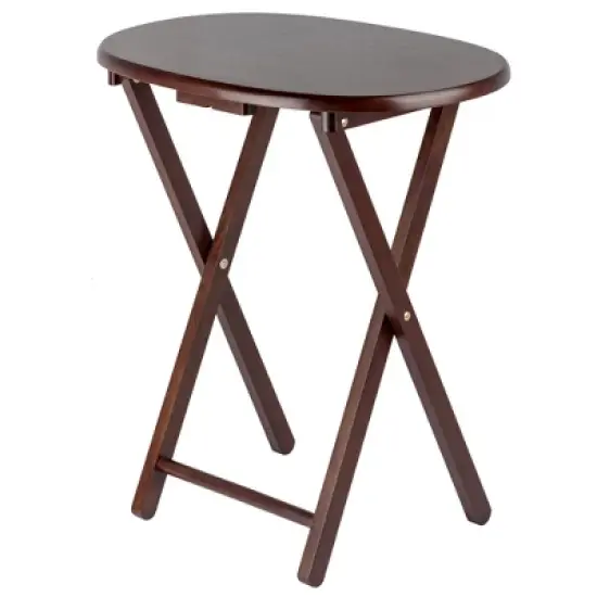 5pc Nathan Snack Table Set In Cappuccino Brown - Winsome image {9}