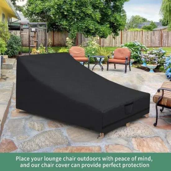 Akefit Chaise Lounge Cover Waterproof Outdoor Protection for Patio Recliner Chairs image {4}