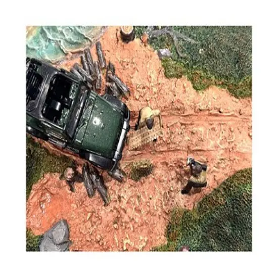 "4X4 Mechanics" 2 Piece Diecast Figure Set 4 for 1/43 Scale Models by American Diorama image {3}