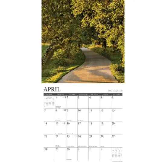 Willow Creek Press 2024 Wall Calendar 12"x12" America's Backroads image {2}