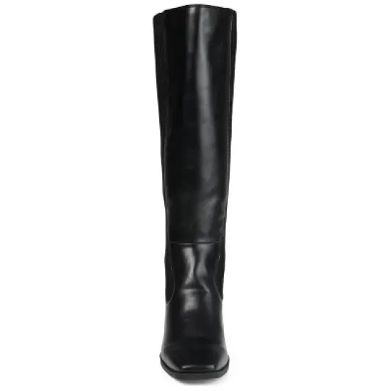 Journee Collection Womens Winny Tru Comfort Foam Wide Calf Stacked Heel Knee High Boots image {5}