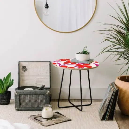 Maritza Lisa Floral Pattern Side Table - Deny Designs image {3}
