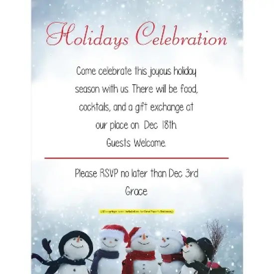 Great Papers Magical Snowmen Christmas Letterhead Multicolor 50/Pack (2021111) image {1}