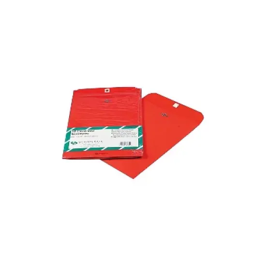 Quality Park Fashion Color Clasp Envelope 9 x 12 28lb Red 10/Pack 38734 image {2}