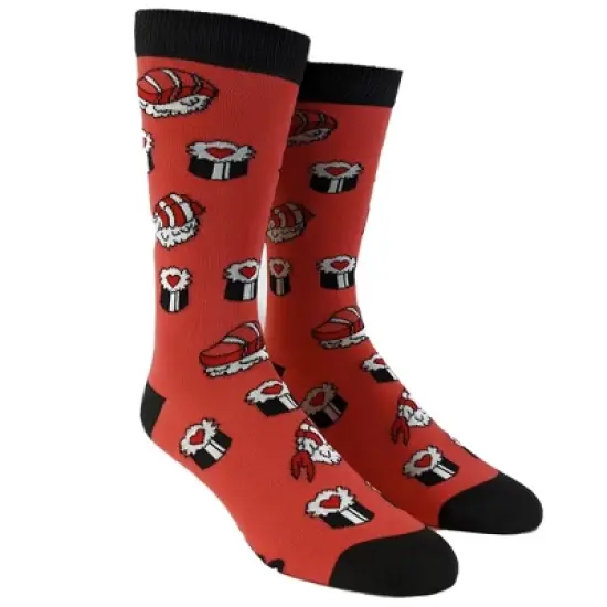 Crazy Dog Women's Let The Good Times Roll Socks Funny Japanese Sushi Sashimi Food Novelty Footwear image {1}