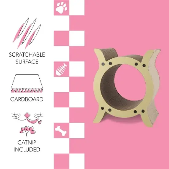 THE LICKER STORE Nyan Modern Cardboard Tunnel Cat Scratcher with Catnip image {2}
