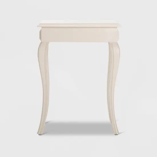 Collins Side Table with Drawer Cream - Finch image {8}