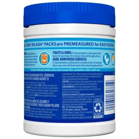 Clorox Zero Splash Bleach Packs - 12ct image {1}