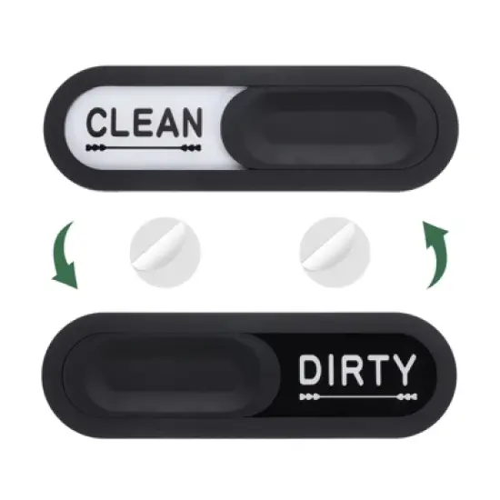 Unique Bargains Plastic Non-Scratch Clean Dirty Sign Oval Dishwasher Magnets image {7}