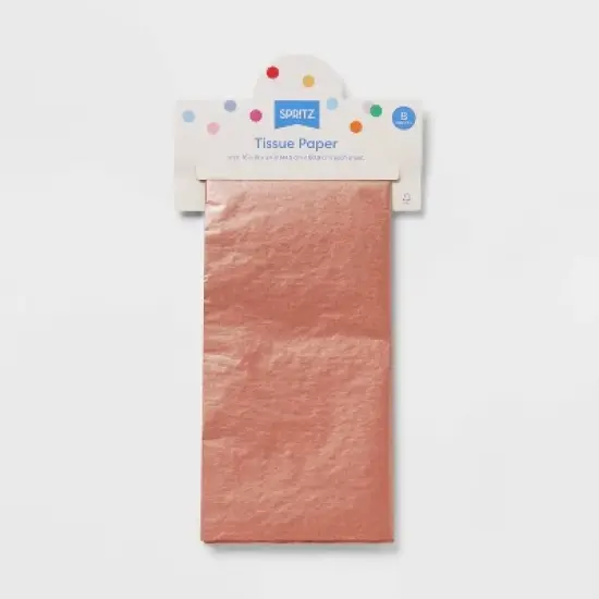 8ct Pegged Gift Tissue Rose Gold Metallic Ink - Spritz&trade; image {2}