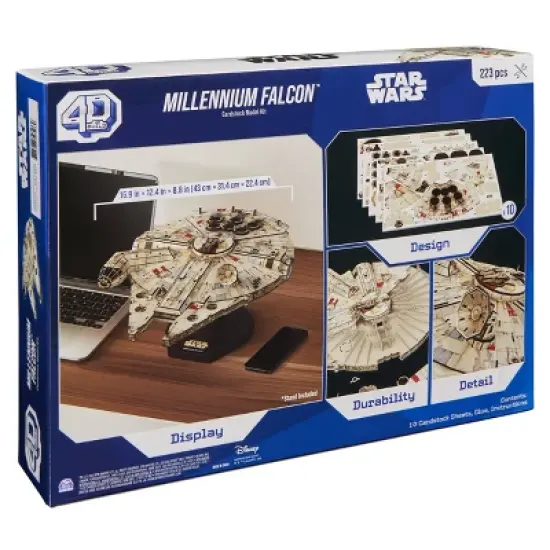 4D BUILD - Star Wars Millennium Falcon Model Kit Puzzle 223pc image {3}